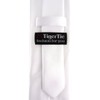 Slim TigerTie, Designer Satin Tie, Plain, in Various Colours. -