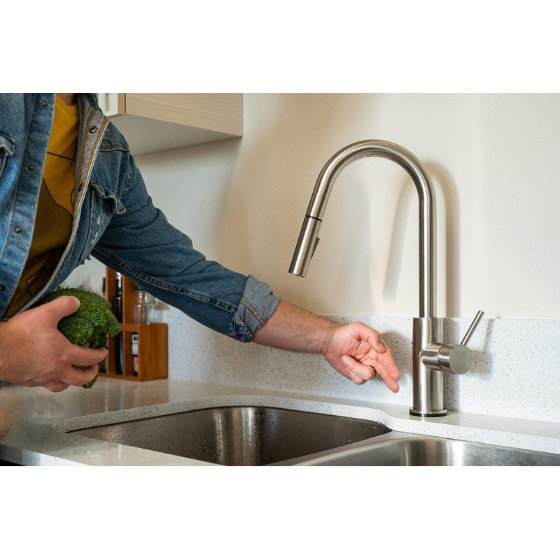 Dura Faucet RV Streamline Touch Sensor Pull-Down Kitchen Sink Faucet