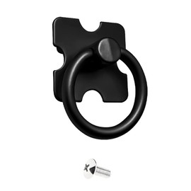 Eachave Pack of 6 Furniture Knobs, Vintage, Antique Drawer Pull Ring Handles, Drawer Handles for Furniture, Cabinet, Chest of Drawers, Door Furniture Knobs, Drawers, Ring Eyelets Handles (Black)