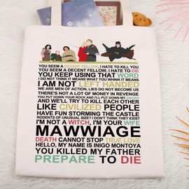 Gzrlyf Bride Movie Inspired Tote Bag 80s Movie Fans Gift Movie Lover Princess Shopping Bag (YOU SEEM A DECENT FELLOW)