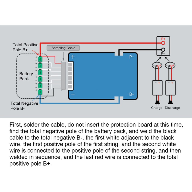 14S 48V Lithium Battery Protection Board Ternary BMS Charging Equilibrium