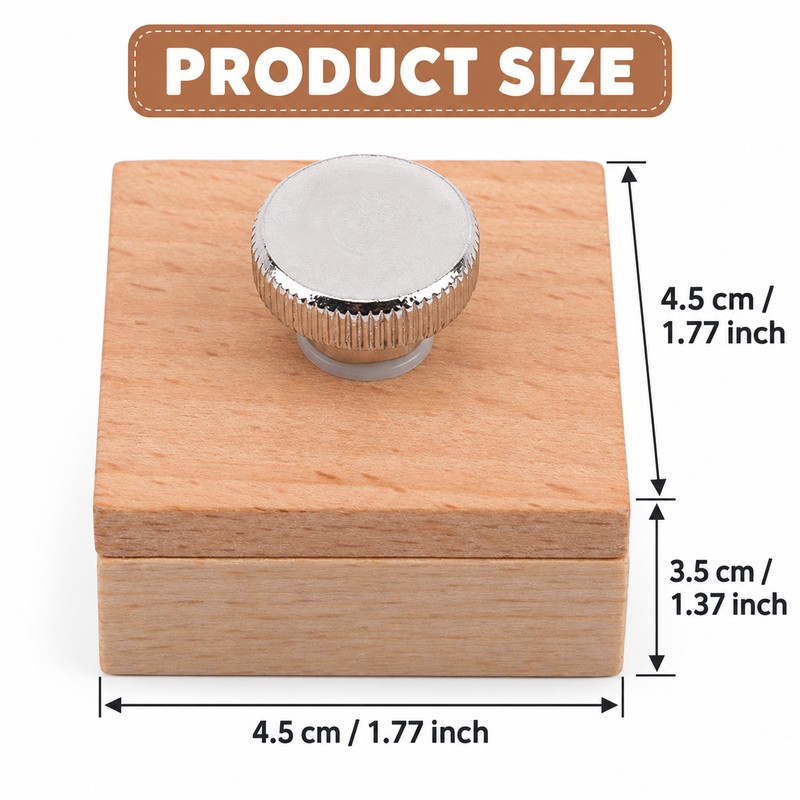 Beech Wood Leather Edge Sanding Block with Screw Clamp –