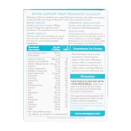 Vitabiotics Menopace Calcium 30 Tablets