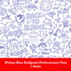 Writon Retractable Ballpoint Pens, Comfort Grip, 1.0mm Medium Point, Blue
