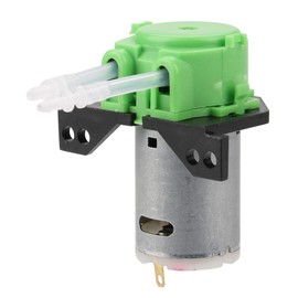 DC 12V/24V Dosing Peristaltic Pump, Green/Blue/White/Black Head 24 Value DIY Peristaltic Tube Head Dosing Pump for Aquarium Lab Chemical Analysis(Green 12v 2 * 4)
