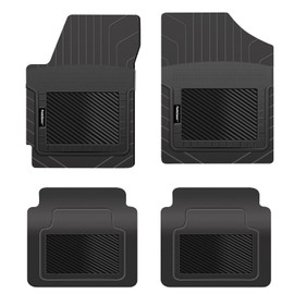 PantsSaver Custom Fit Floor Mats for Hummer EV 2022 All Weather Protection -4 Piece Set (Black)- High Raised Border Protection Great for Catching Spills