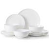 KINGSTONE Bone China Dinnerware Sets, 12-Piece Dinnerware Set for 4,