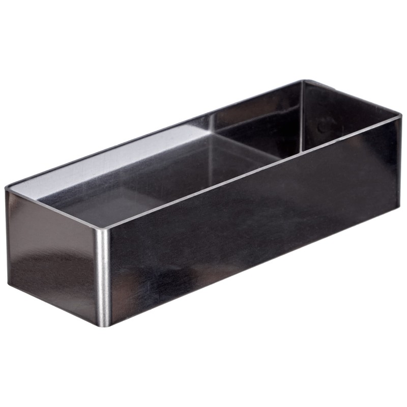 De Buyer 3943.12 Stainless Steel Rectangular Ring, Sharp Corners 12