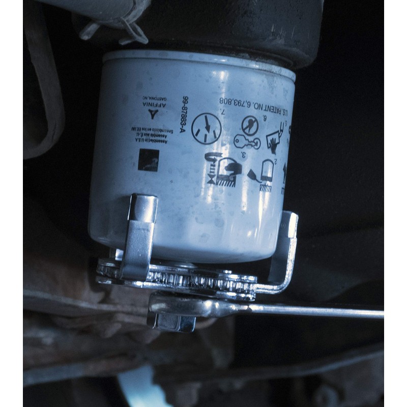 Lisle 63830 61-124mm 3 Jaw Wrench & Adapter