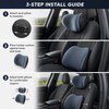 Memory Foam Car Lumbar & Neck Support Pillow Set for