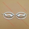 Truckemblems 2pcs Silver Impala Flying Left Right Side Pillar Emblem