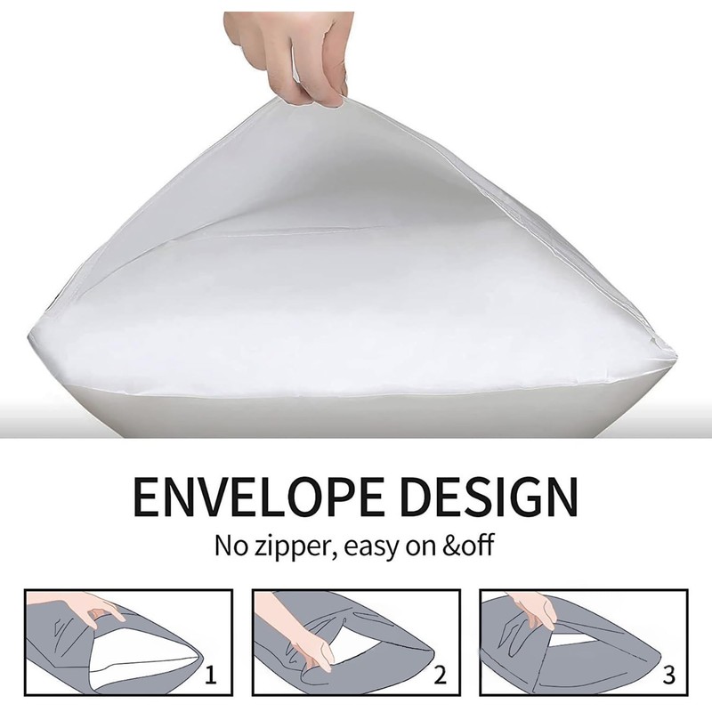 Microfiber Queen Bed Pillowcases 2 Pack, Super Soft Bed Pillow