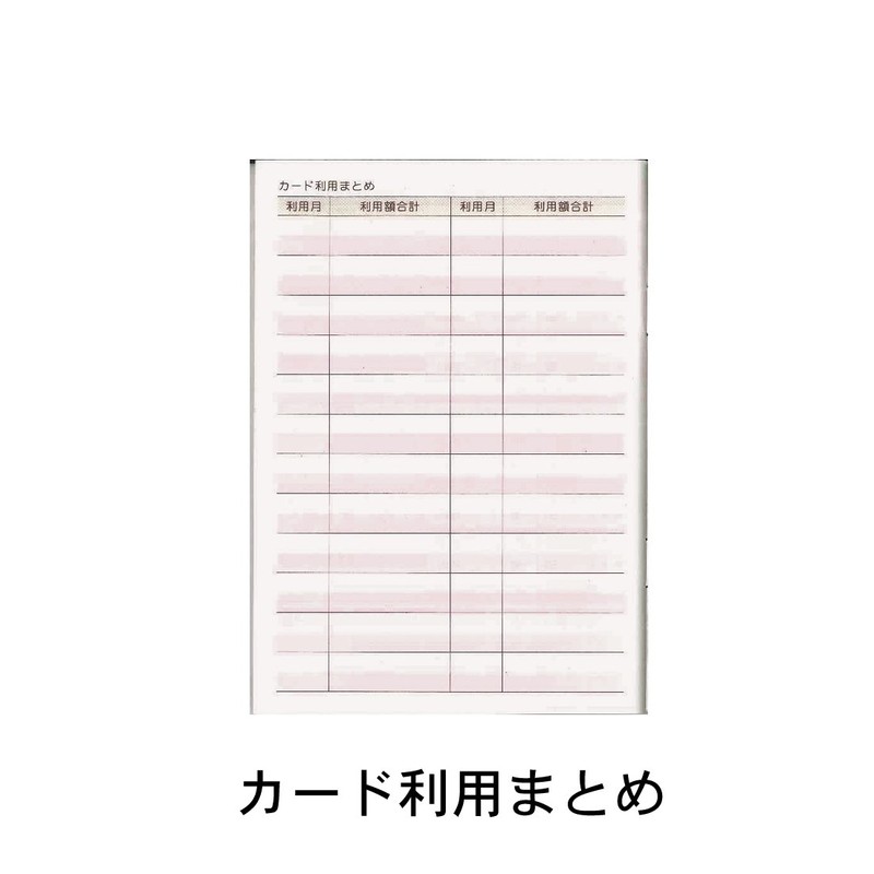 Mplan 200741-07 Cubics Household Book, Credit Card, Record Book, Dot,