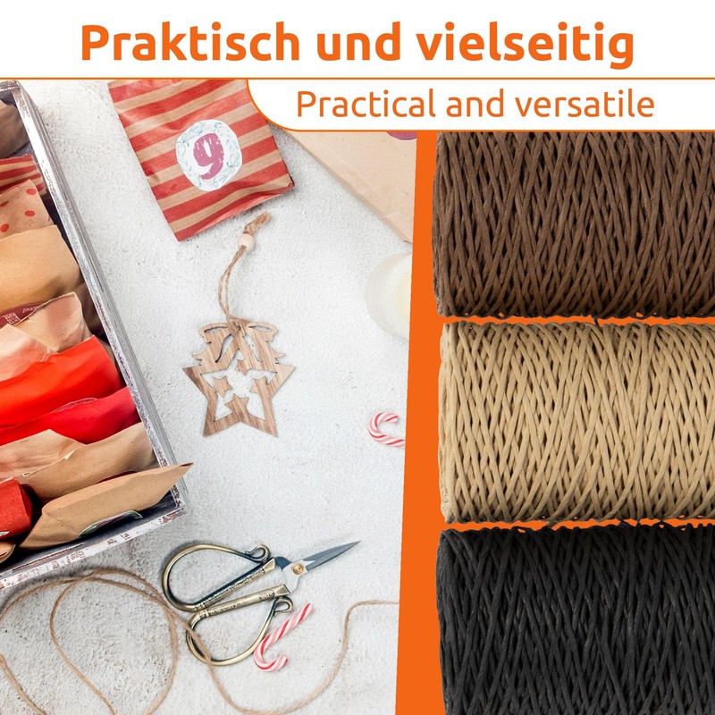 ECENCE 3 x Flower Binding Wire Set, Paper Wire, Craft