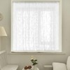 AIMALL 1pcs Elegant White Lace Curtain, Punch-Free, Rod-Wearing Design, Ideal