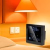 Shanrya Reloj termómetro, Reloj de Ducha, Resistente al Agua, Pantalla