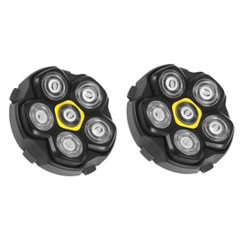 Magnetic 6D Shaver Replacement Heads, 2-Pack