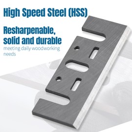 12 pcs Planer Blades 3-1/4 Inch for DeWalt D26676, DW6655, DW680, Planer Knife 82mm, Compatible with Makita N1900B, KP0810, LXPK01, for Bosch 1594 and Most 3-1/4" Hand Planer, HSS