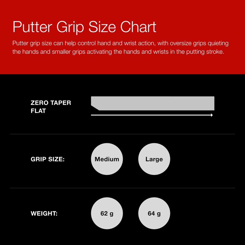 Golf Pride Zero Taper Large Black 58R