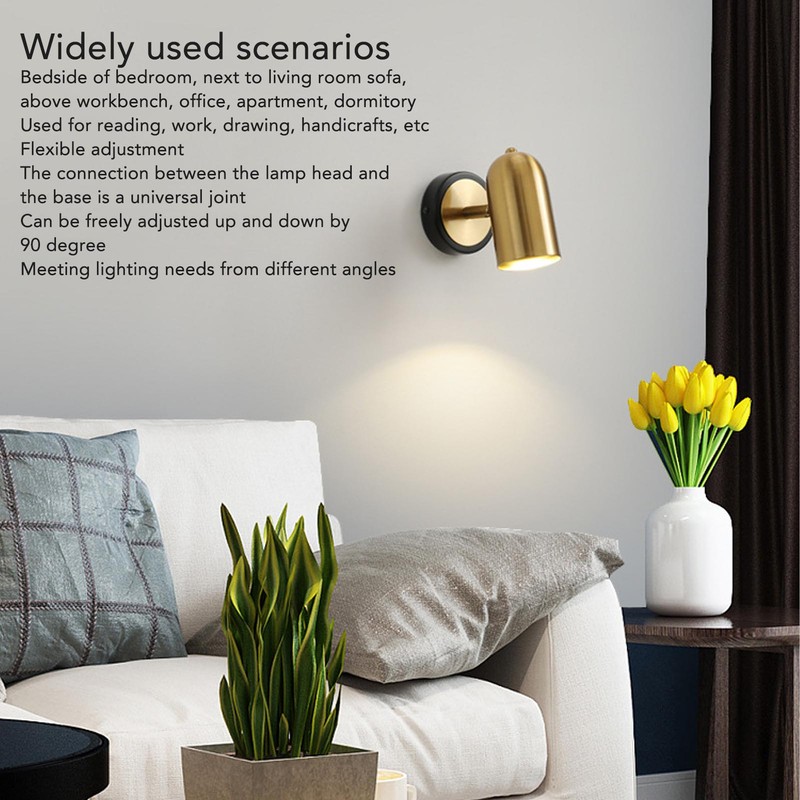 Plug in Wall Lamp Modern Minimalist Nordic Luxury Bedside Wall