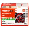 fischer DuoPower 6 x 30, Powerful Universal Plug with Intelligent