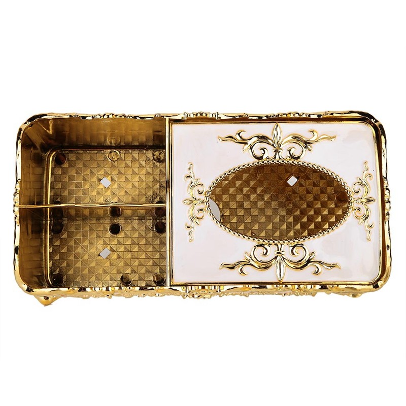 European Exquisite Metal Tissue Case Box Holder House Hotel Decoration