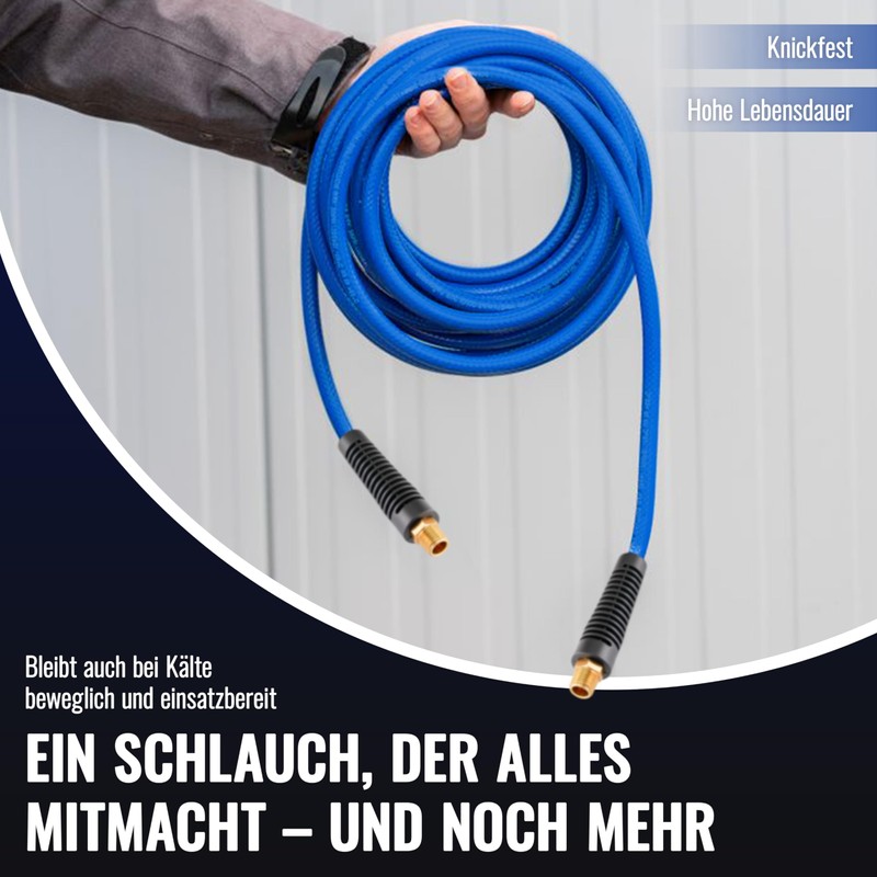 Poppstar PVC Hybrid Compressed Air Hose 5 m ID 6
