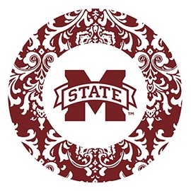 Thirstystone Stoneware Coaster Set, Mississippi State University Pattern