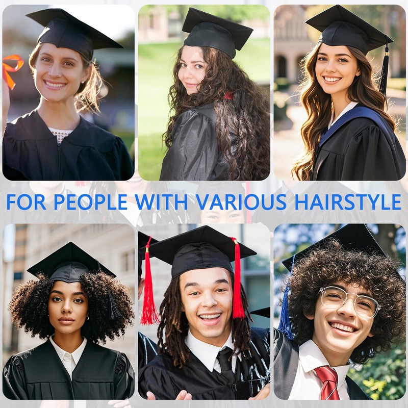 Macute Adjustable Graduation Cap Headband Insert Support Wearing From Multiple