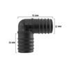 32mm (1.25") Pond Corrugated Flexible Pipe/Hose Elbow Connector +2 x