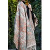 GFM® Cashmere Blend Paisley Floral Print Scarf for Autumn and
