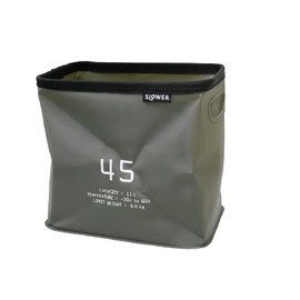 Slower SLW117 Slower, Waterproof, Folding Box, Bucket, Hangstock, Storage, Olive, 2.3 gal (11 L) HANG STOCK STORAGE