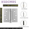 3.5" Self-Closing Stainless Steel Hinges,3-1/2 inch x 3 1/2 Inch