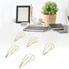 50Pcs Metal Pen Clips Multifunction Strong Clamping Force Electroplated Pen