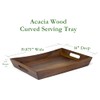 Lipper International Acacia Curved Serving Tray