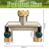 KYYGKY Brass Outside Garden Tap Splitter,3/4 Inch 2 Way Faucet