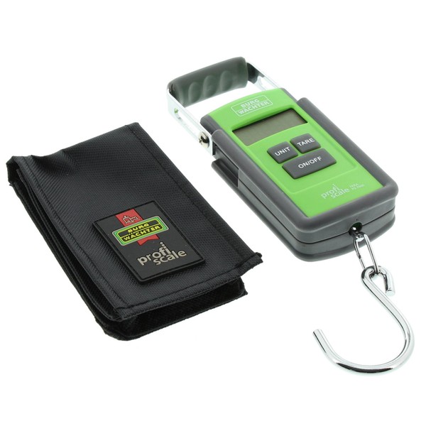 BURG-WÄCHTER Hand Scale For Luggage or Packages, Tare Function, TARA PS 7600, green