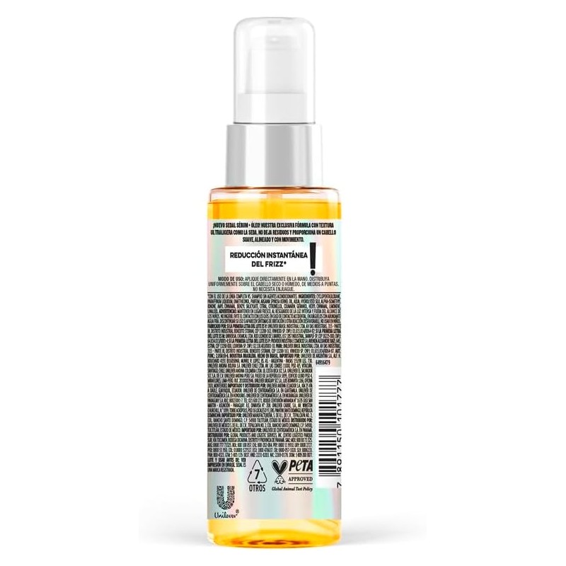 Sedal Sérum + Óleo para Cabello Toque de Seda, 4%