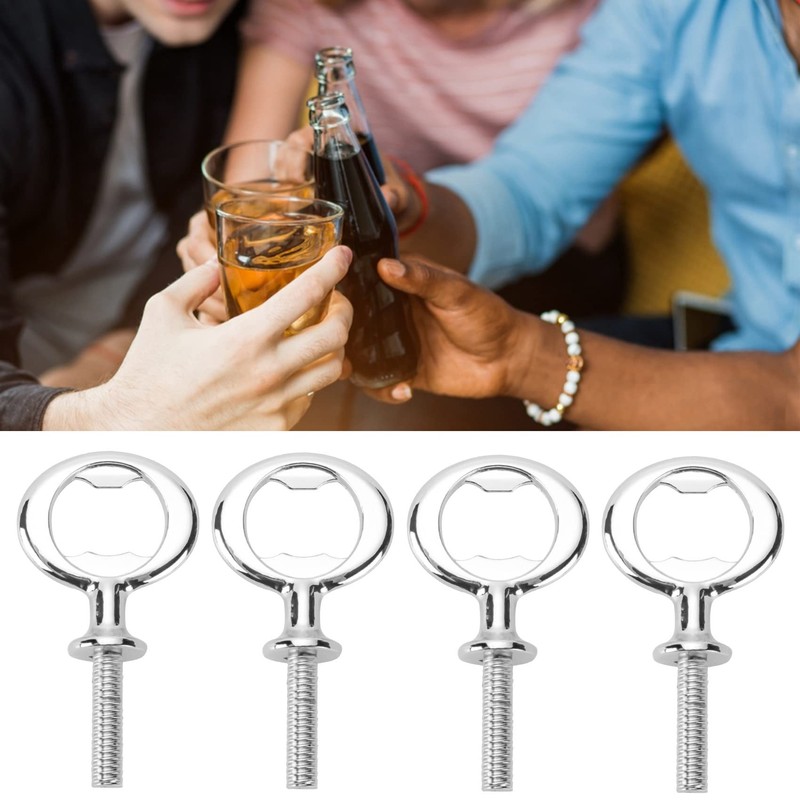 Smallterm 8 Pieces Bottle Opener Set Metal Bottle Opener DIY