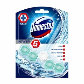 6 Pack of Domestos Power 5 ToiletBleach Toilet Blocks with 5 Benefits and Long Lasting Fragrances for Removing Limes and Bacs for Maintaining Freshness