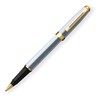 Sheaffer Prelude Gold Trim Brushed Chrome Rollerball Pen