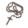 Nazareth Store Sacred St Benedict Wood beads Rosary Solid Wooden