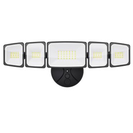 SZPOWER 70W LED Flood Lights Outdoor Waterproof IP65, 5 Heads Exterior Security Lights, 6500K Super Bright Floodlight Fixture, Outside Light for House, Backyard