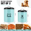 Honeydak 2 Pack Dog Treat Container Metal Pet Food Jar