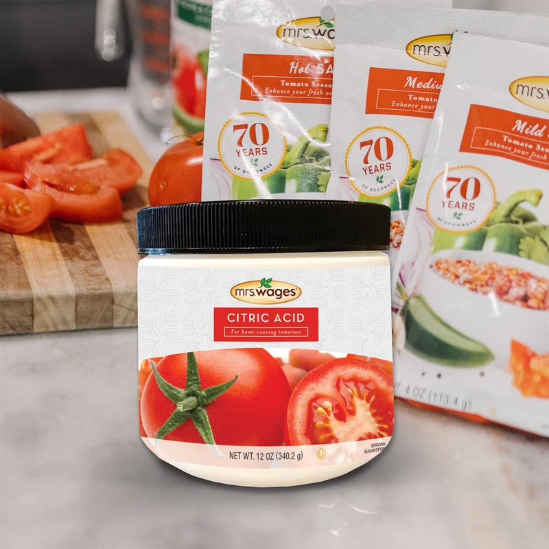 Mrs. Wages Citric Acid, Easy-To-Use, Preserves Taste & Freshness, Safe