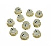 KAISH 10pcs Aged White Mini MXR Style Skirted AMP Knob
