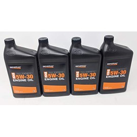 Generac 4-Quarts Full Synthetic Motor Oil 5W-30 SN Part 0J5140F