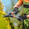 HANDLANDY 6 Pairs PU Coated Nylon Black Protective Work Gloves,
