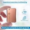 Centon External SSD (Rose Gold Metallic), USB-C 3.2 Gen 2,