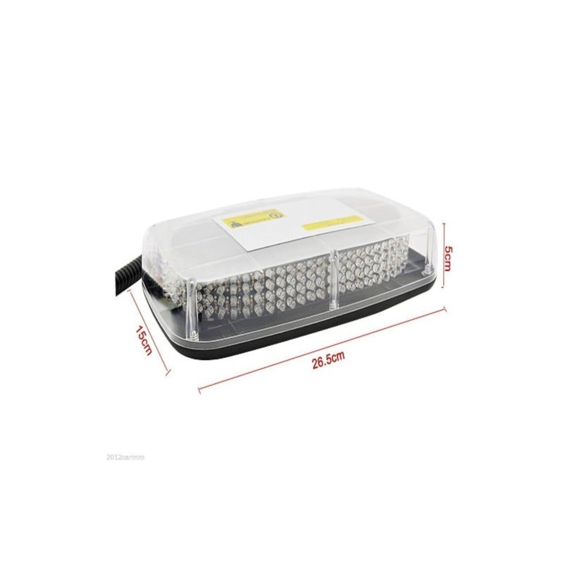 Amber 12V 240 LED Light Bar Roof Top Emergency Beacon